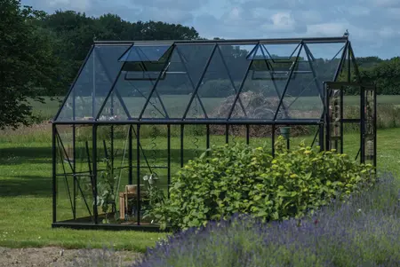 ICON 8 · 9.7 m² (8' x 12') Sort m/3 mm Hærdet Glas